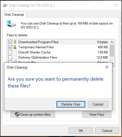 Ssd hot sale disk cleanup