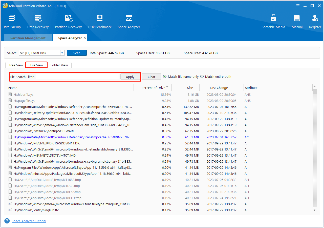 locate your corrupted file