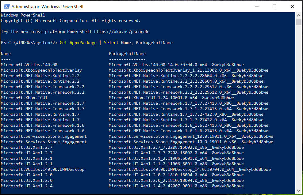 uninstall Windows 10 built-in apps PowerShell