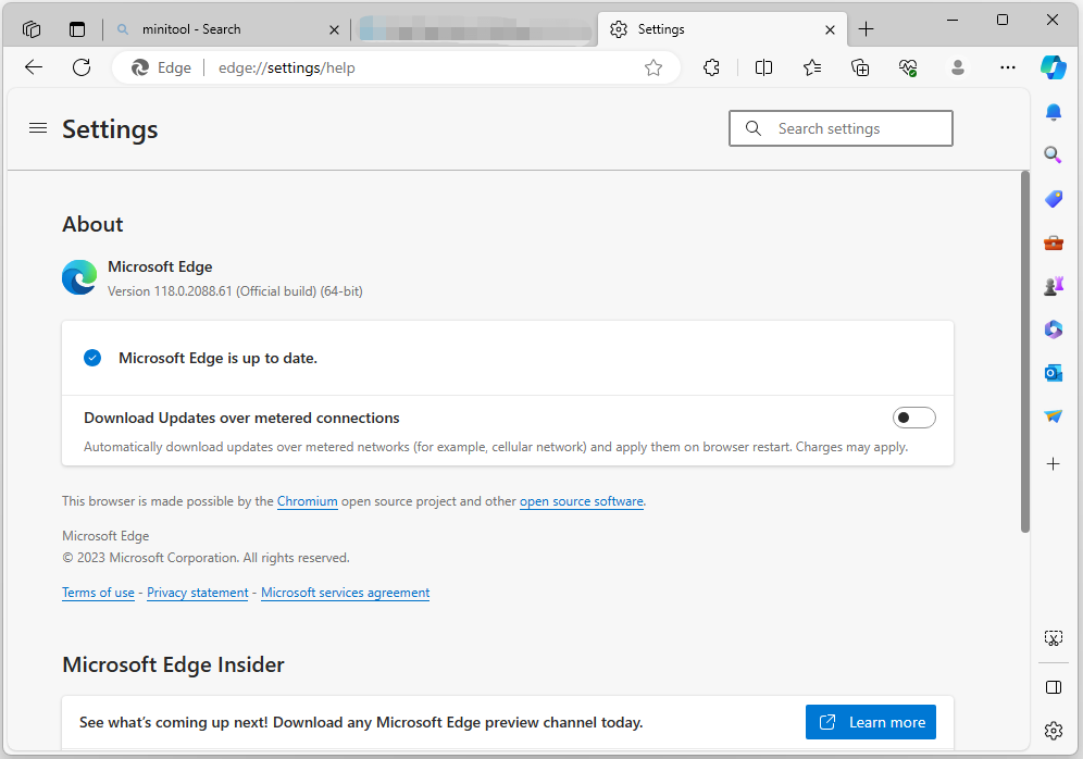 update Microsoft Edge