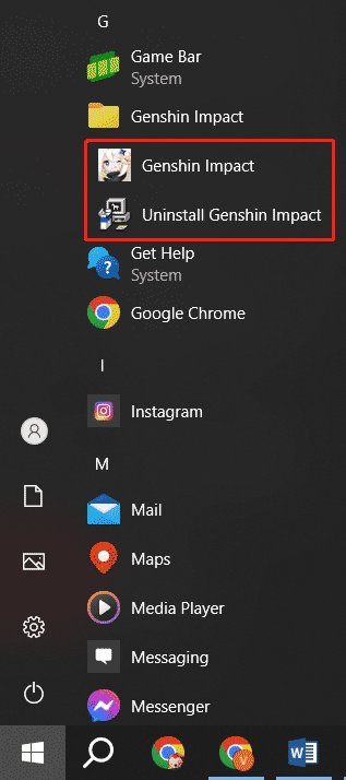 uninstall Genshin Impact