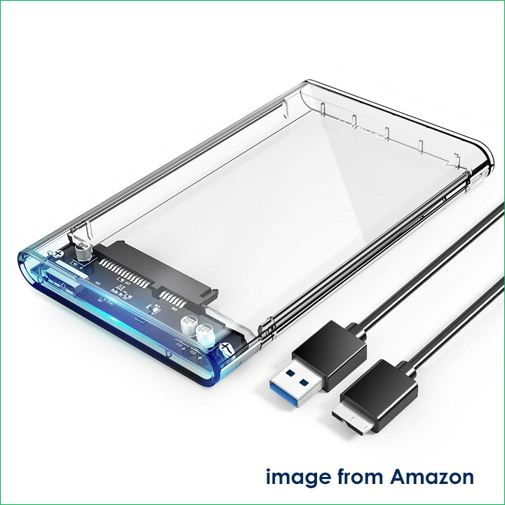 USB 3.0 to SATA external hard drive enclosure