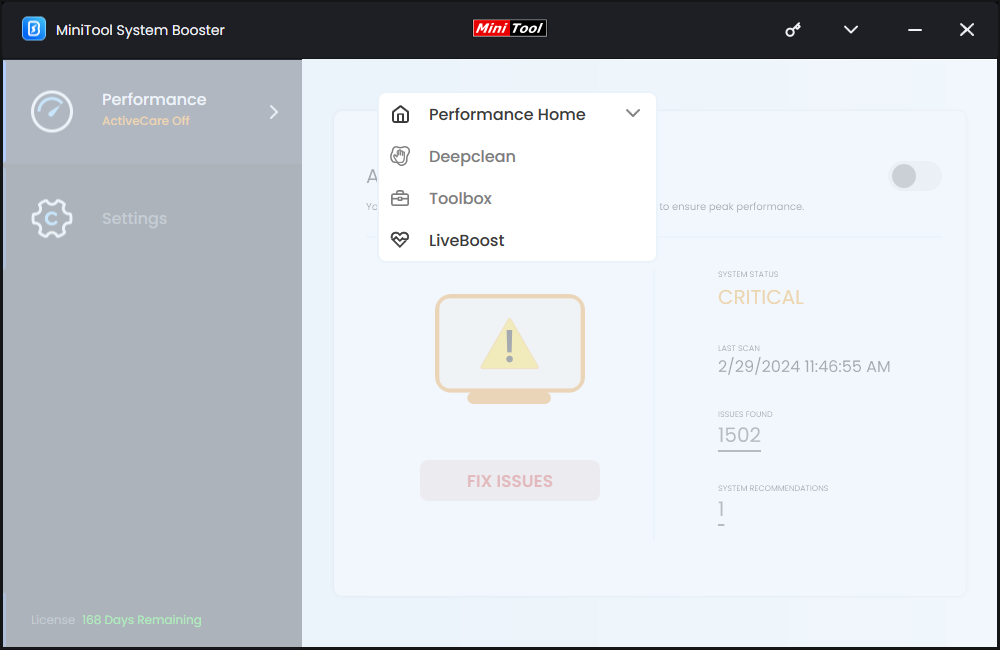 select LiveBoost