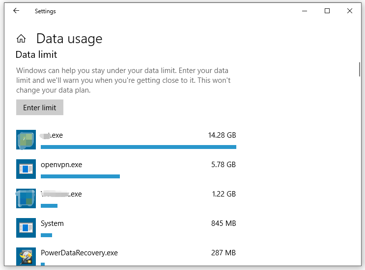  check Data Usage