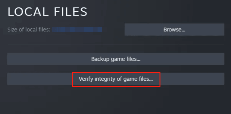 verify integrity of game files