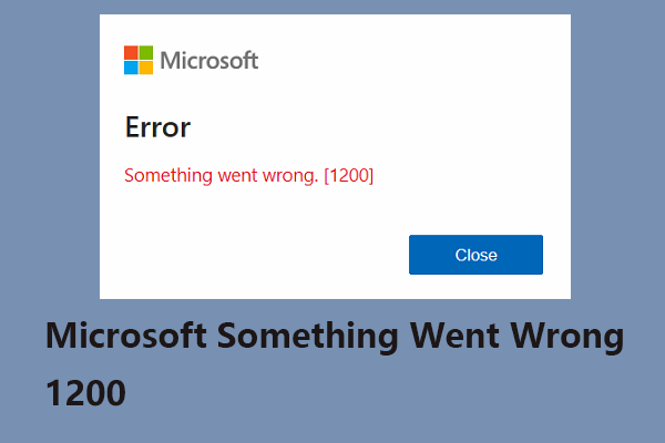 Microsoft Something Went Wrong 1200: How to Fix the Error?