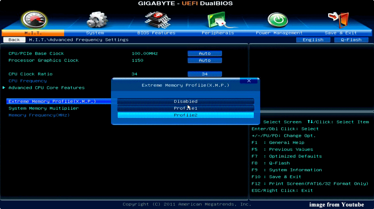 pick the XMP/EXPO profile 