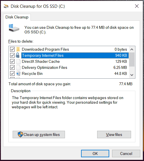 Disk Cleanup