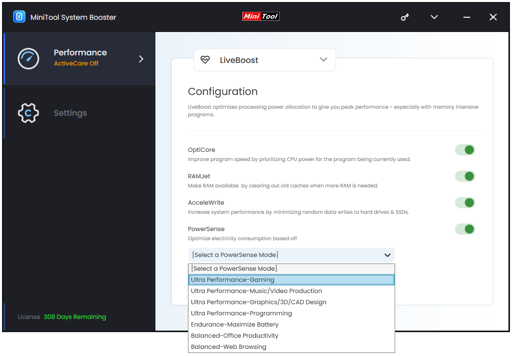 configure for better processing power