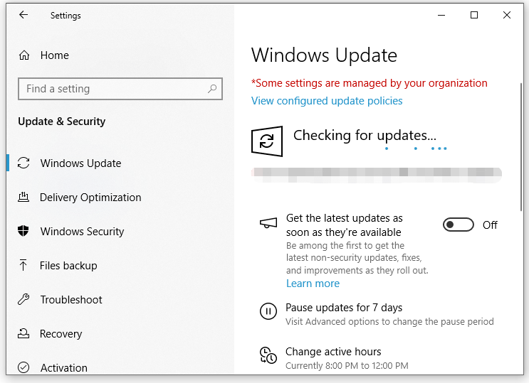 check for Windows updates