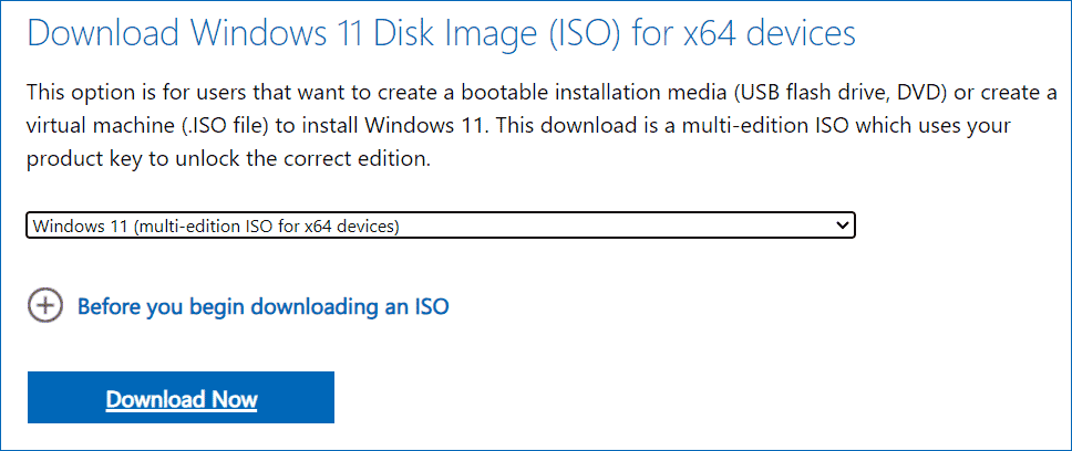 download Windows 11 ISO from Microsoft