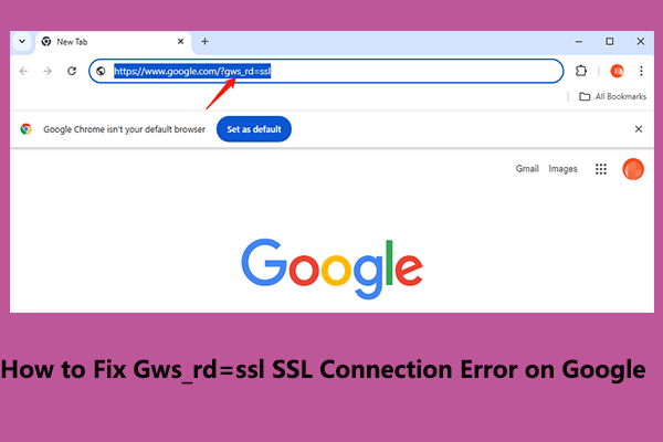 How to Fix the Gws_rd=ssl SSL Connection Error on Google