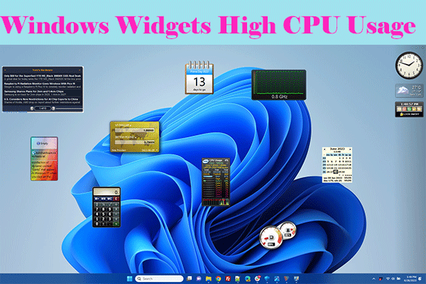 How to Fix Windows Widgets High CPU Usage in Windows 11