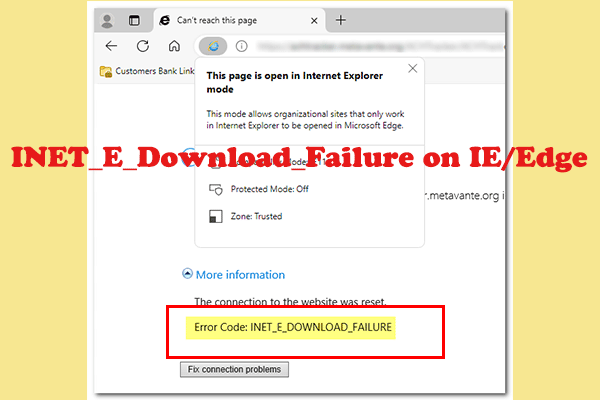 5 Targeted Fixes for INET_E_Download_Failure on IE/Edge