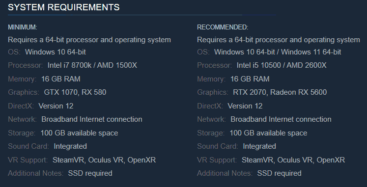 Assetto Corsa EVO system requirements