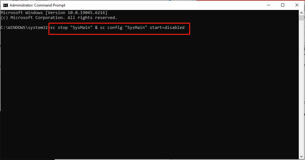 run the command in Command Prompt