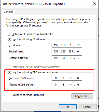 use Google’s public servers